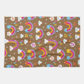 schattig regenboogpatroon theedoek (Horizontaal)