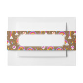 schattig regenboogpatroon uitnodigingen wikkel (Voorkant Voorbeeld)