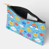 Schattig regenboogruimte naadloos patroon etui (Open)