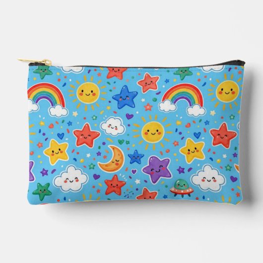 Schattig regenboogruimte naadloos patroon etui (Voorkant)