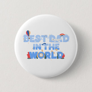 Schattig Reis Thema Vader Ronde Button 5,7 Cm