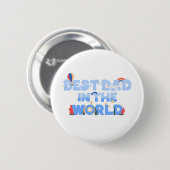 Schattig Reis Thema Vader Ronde Button 5,7 Cm (Voorkant /achterkant)
