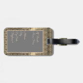 Schattig reizen bagagelabel (Achterkant horizontaal)