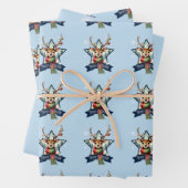 Schattig Rendier Christmas multipack feestelijk Inpakpapier Vel (In situ)