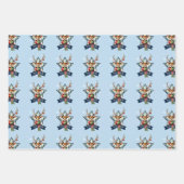 Schattig Rendier Christmas multipack feestelijk Inpakpapier Vel (Voorkant)