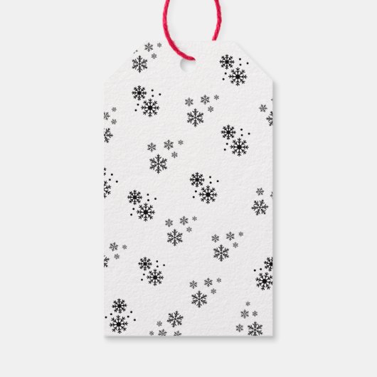 Schattig rendier in kerstmuts | Prettig kerstfeest Cadeaulabel (Achterkant)