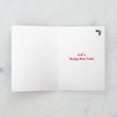 Schattig rendier kerst feestdagen kaart (Binnen)