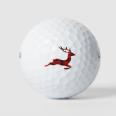 Schattig rendier kerst golf cadeau ontwerp golfballen (Voorkant)