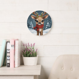 Schattig rendier kerst kinder slaapkamer grote klok