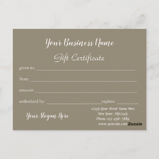 Schattig rendier rustieke vakantie cadeaubon briefkaart (Achterkant)