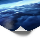 Schattig Rendier Winter Wonderland Bewerkbaar Perfect Poster (Hoek)