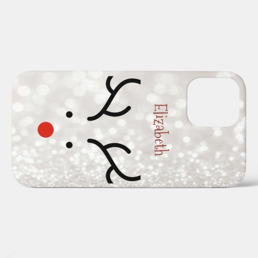 Schattig rendiergezicht, Bokeh Case-Mate iPhone Case (Achterkant (horizontaal))