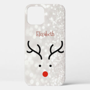 Schattig rendiergezicht, Bokeh Case-Mate iPhone Case