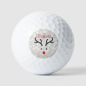 Schattig rendiergezicht, Bokeh Golfballen (Voorkant)