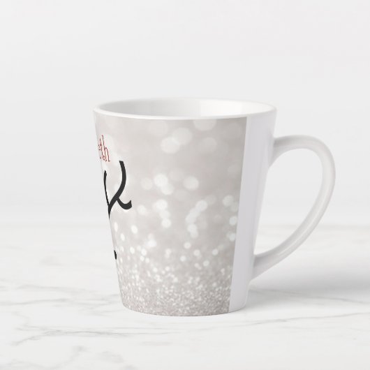 Schattig rendiergezicht, Bokeh Latte Mok (Rechts)