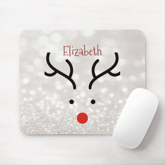 Schattig rendiergezicht, Bokeh Muismat (Met muis)