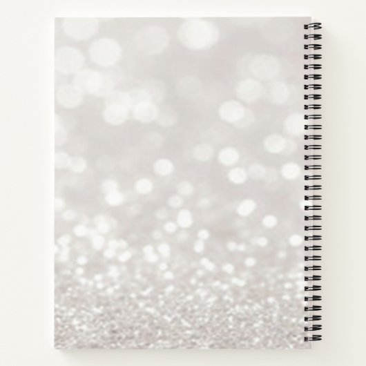 Schattig rendiergezicht, Bokeh Notitieboek (Achterkant)