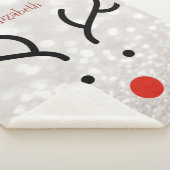 Schattig rendiergezicht, Bokeh Sherpa Deken (3/4)