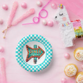 Schattig restaurant retro feestje papieren kommen (Feest)