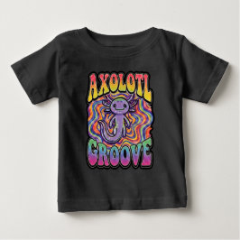 Schattig Retro Axolotl Groove trippy 70 hippie reg