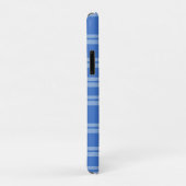 Schattig Retro Blau Gingham Gestreepte Patroon Case-Mate iPhone Case (Achterkant/rechts)