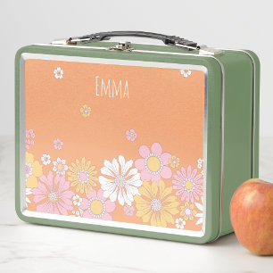 Schattig Retro Bloem Meisjes Modern