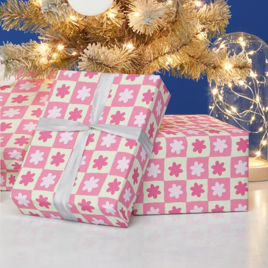 Schattig retro  cadeaupapier (Feestdagen)