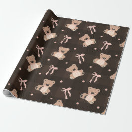 Schattig retro  cadeaupapier