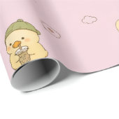 Schattig retro  cadeaupapier (Rol Hoek)