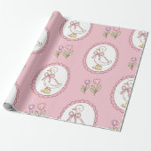 Schattig retro cadeaupapier (Uitgerold)
