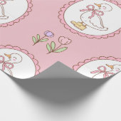 Schattig retro cadeaupapier (Hoek)