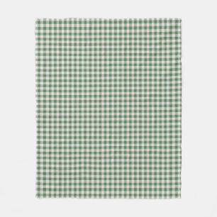 Schattig Retro Gingham Plaid Patroon Winter Groe Fleece Deken