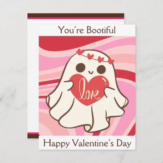 Schattig Retro Jij Bent een Mooie Geest Valentijn  Feestdagenkaart (Voorkant / Achterkant)