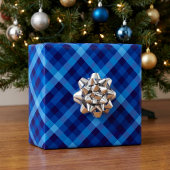 Schattig Retro Oceaanblauw Inpakpapier