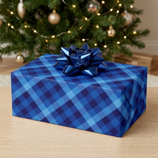 Schattig Retro Oceaanblauw Inpakpapier