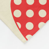 Schattig retro patroon van appel fleece deken (Hoek)