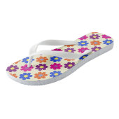 Schattig Retro Penny Bloem Patroon Teenslippers (Schuin)