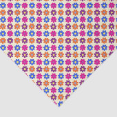Schattig Retro Penny Bloem Patroon Tissuepapier (Detail)