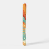 Schattig Retro Schoon Hoestel | blijf gezellig iPhone 15 Case (Rechterkant)