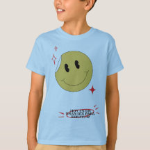 Schattig Retro Smiley Face Peel Sticker voor kinde