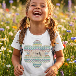 Schattig Retro Terug naar School Patroon T-shirt
