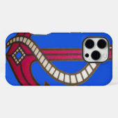 Schattig Retro Vintage Marineblauwe Anker Kunst De iPhone Hoesje (Achterkant horizontaal)