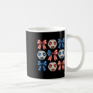 Schattig Retro Voetbalmeisje Coquette Strik Voor V Koffiemok