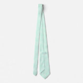 Schattig Retro Zee Groen Gingham Schotse ruit patr Stropdas (Achterkant)