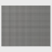 Schattig Retro Zwart en Wit Gingham Schotse Ruit P Cadeaupapier (Vlak)