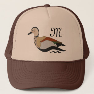 Schattig Ringed Blauwgroen Duck zwemmen Trucker Pet