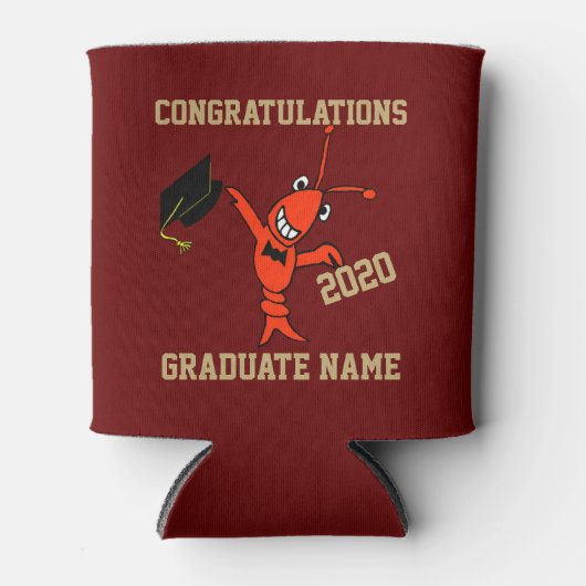 Schattig rivierkreeften Afstuderen Blikjeskoeler (Voorkant)