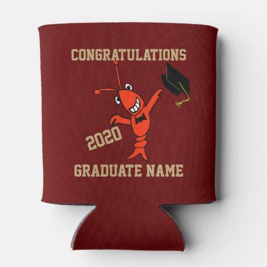 Schattig rivierkreeften Afstuderen Blikjeskoeler (Achterkant)