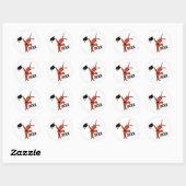 Schattig rivierkreeften Afstuderen Ronde Sticker (Vel)