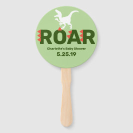 Schattig Roar Dinosaurus Baby shower Handwaaier